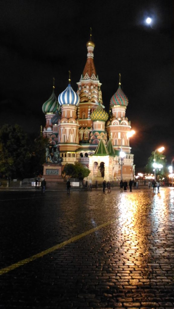 Покровский собор ночью